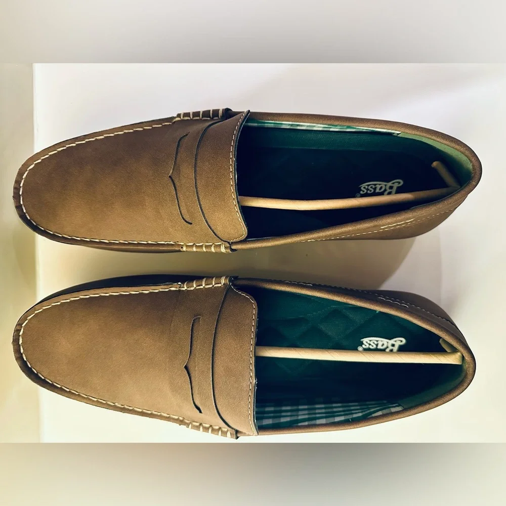 Bass NIB Men’s Brown Slip On Loafers 13M Brown Casual Comfort Classic Work New!